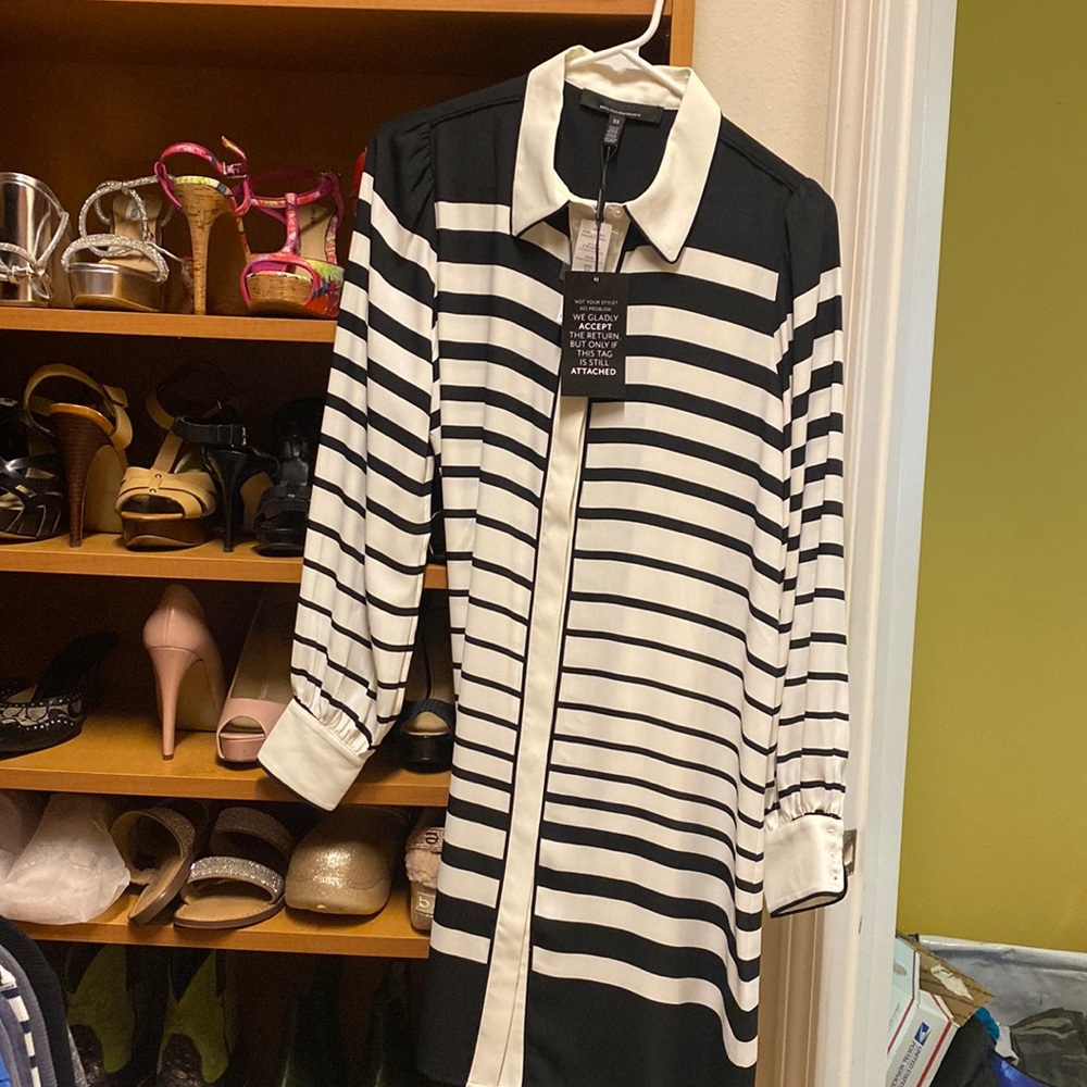 White House Black Market Shirt Dress- NWT
